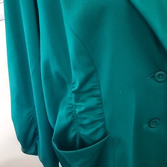 **SOLD** "CATO" EMERALD GREEN JACKET SZ 22/24W - Picture 2 of 10